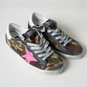 Golden Goose Superstar Camouflage Sneakers. EU size 39 / US size 9